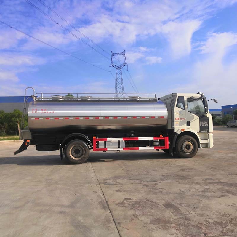 FAW 13000 liters milk and water and oil tank truck