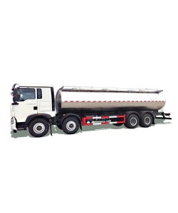 HOWO 8*4 22000L stainless steel liquid water milk tank truck