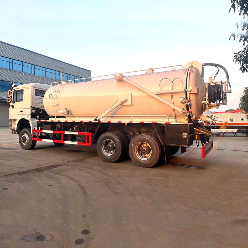 شاحنة شفط مياه الصرف الصحي Shacman 6x4 20CBM شفط مياه الصرف الصحي البرازية