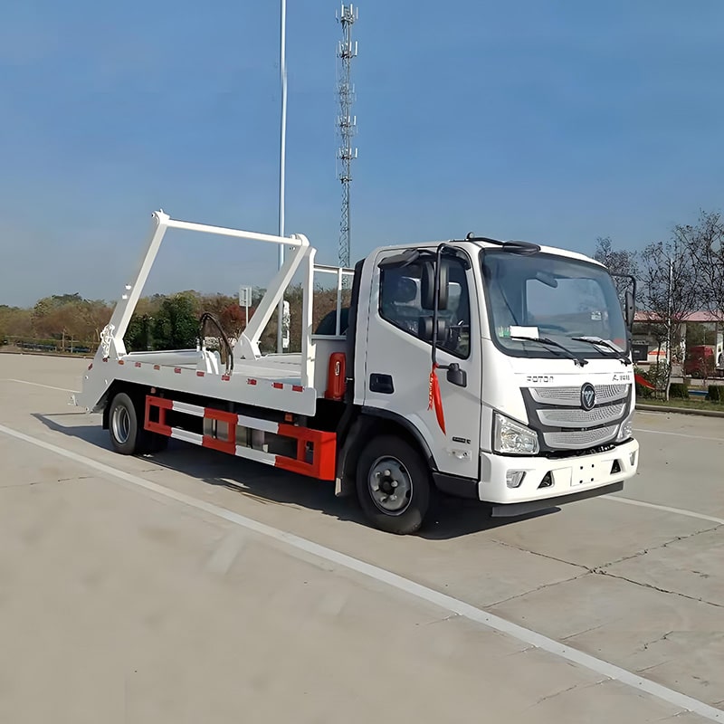 Foton 6m3 Swing Arm Container Rear Loader Garbage Truck
