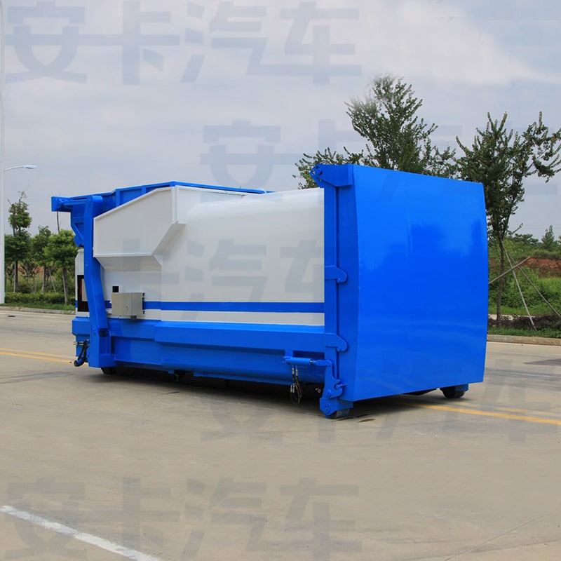 10 cbm cummins engine detachable garbage truck