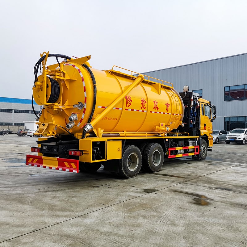 SHACMAN 6*4 22 cbm cleaning sewage suction tank truck