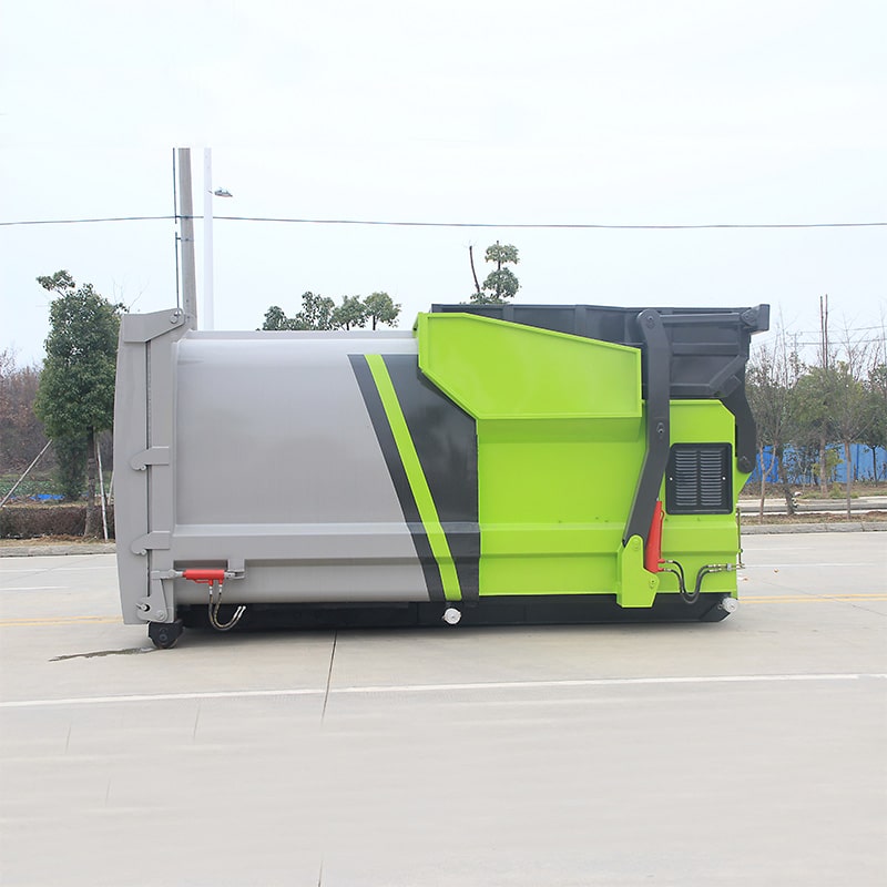 8cbm mobile hook arm compressed garabge truck