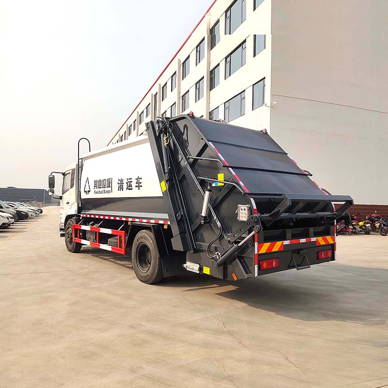 DongFeng City Use Rear Loading Garbage Collector Truck