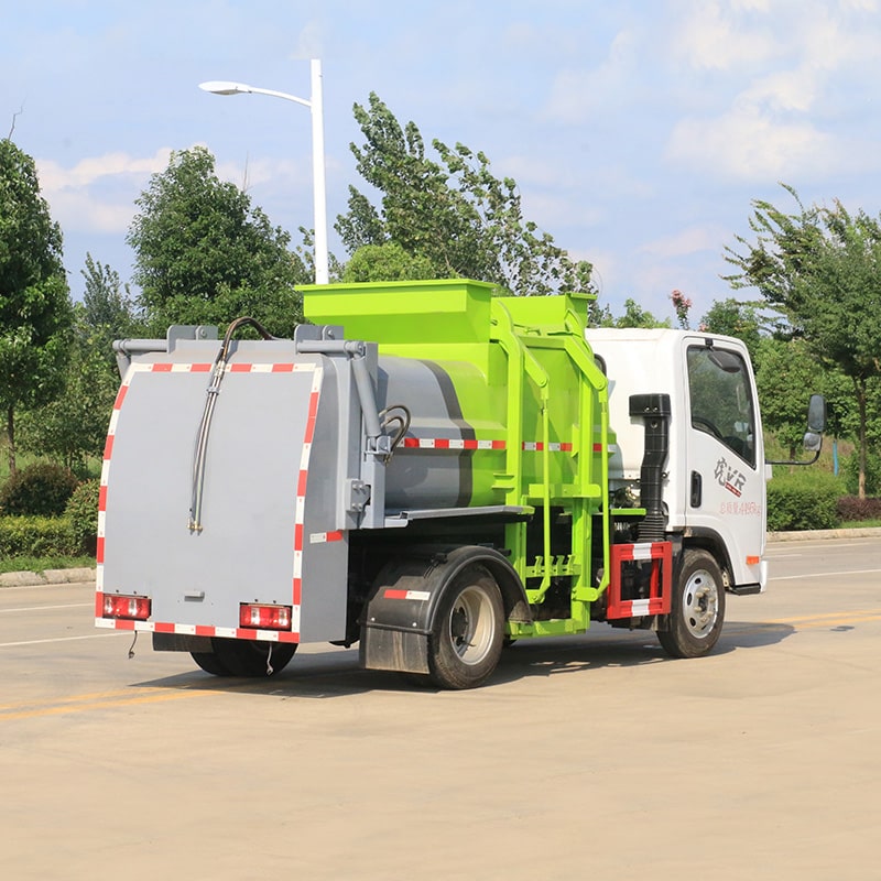 FAW brand 4 cbm air brake kitchen garbage truck