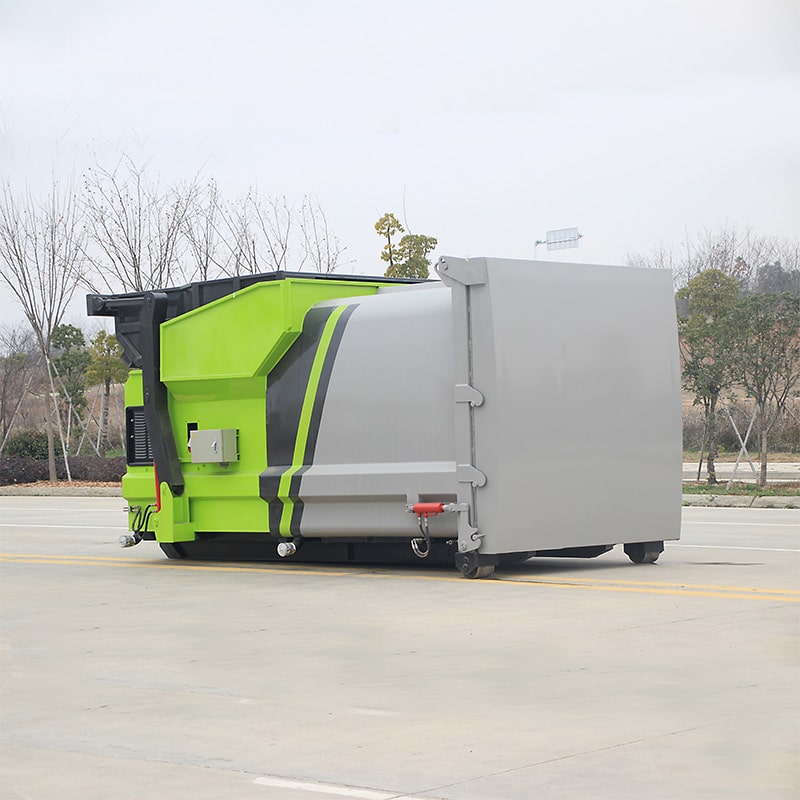 8cbm mobile hook arm compressed garabge truck