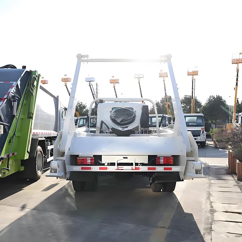 New or used Howo 7CBM Swing Arm Skip Loader Garbage Truck