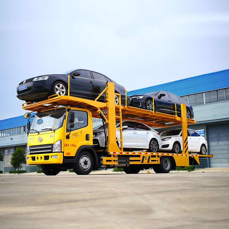 FAW 4*2 carrying 4 car suv hauler transporte truck