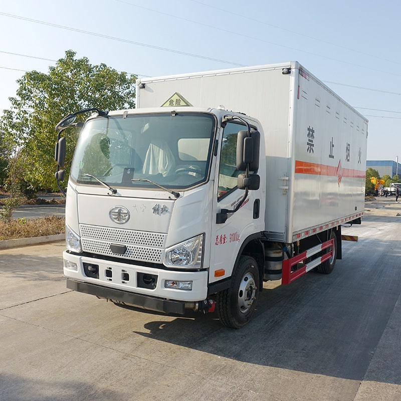 FAW 4*2 flammable liquid explosion-proof truck for sale