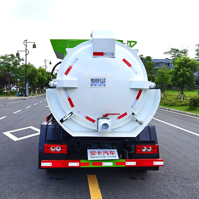 China Foton 4*2 4 cbm kitchen garbage truck