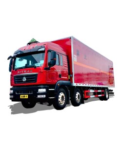SINOTRUK 6*2 hazardous chemical van truck for sale