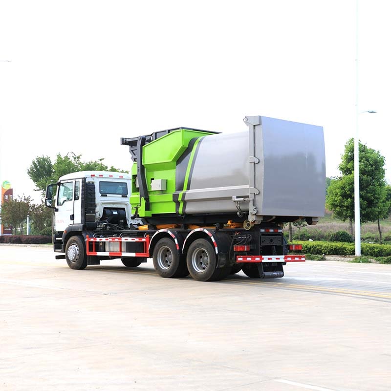 HOWO 6x4 Hydraulic Hook-lift garbage truck