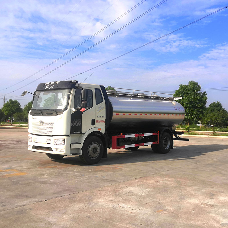 FAW 13000 liters milk and water and oil tank truck
