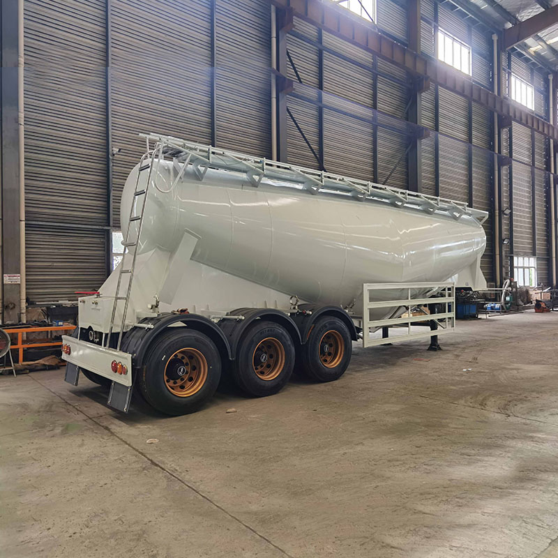 28cbm semi-trailer bulk cement powder tanker truck for sale