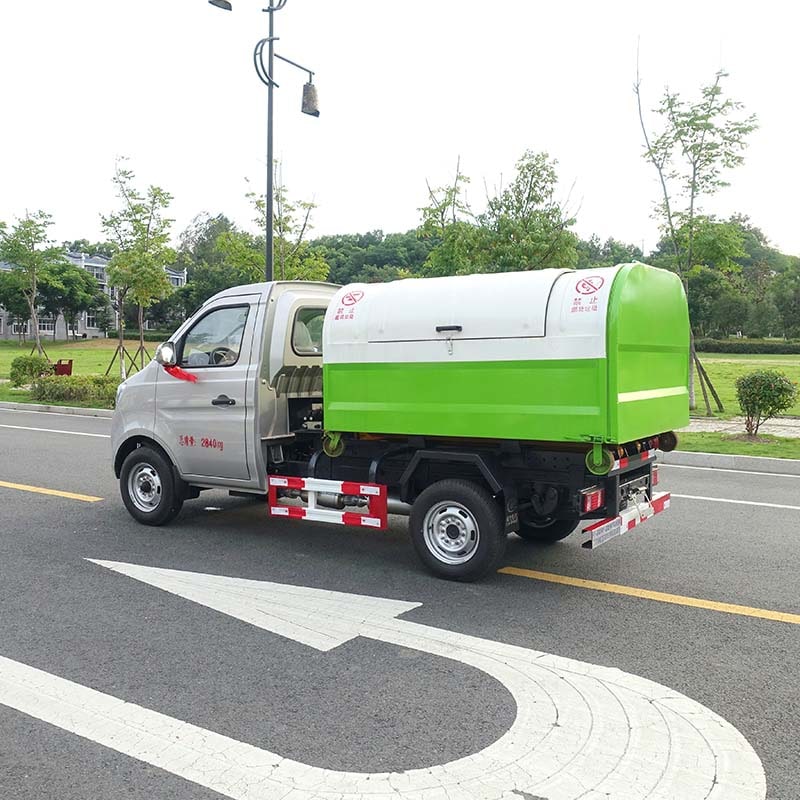 Changan small 4cbm hook lift garbage truck