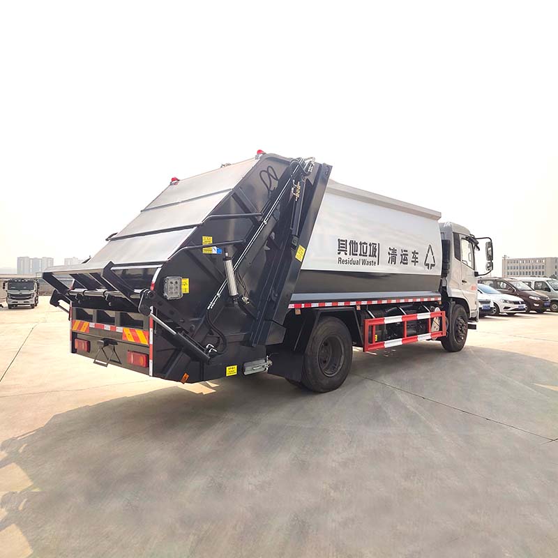 DongFeng City Use Rear Loading Garbage Collector Truck