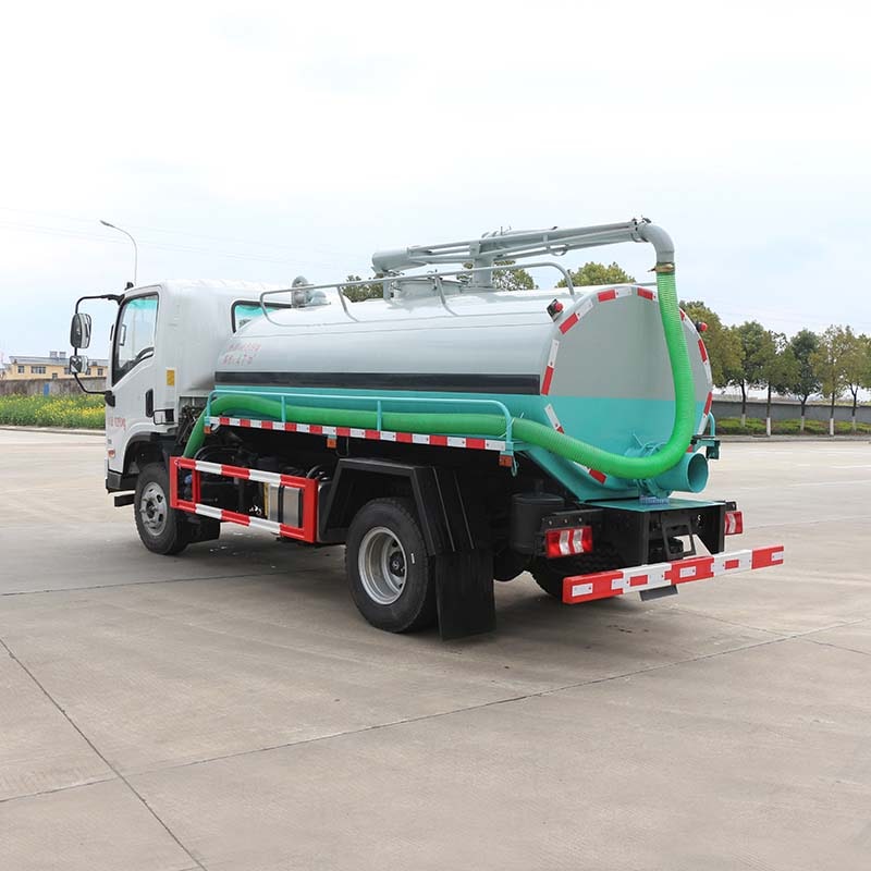 FAW 5000L manual vacuum pump fecal suction truck