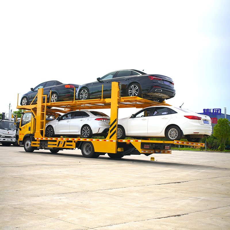 FAW 4*2 carrying 4 car suv hauler transporte truck