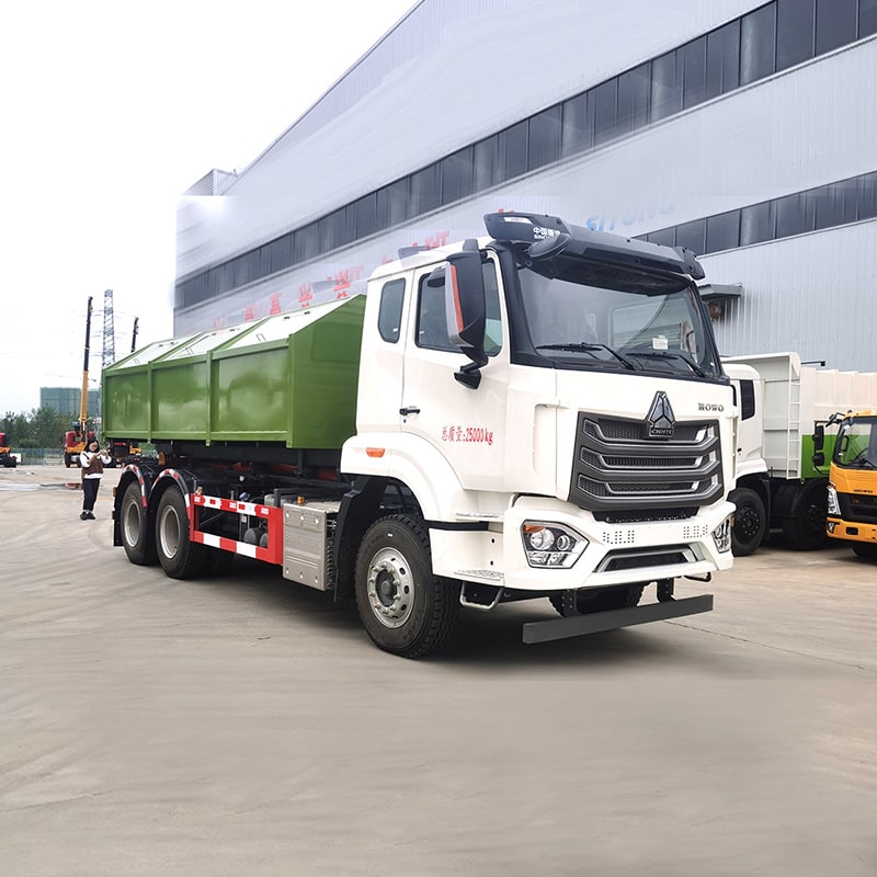 Sinotruck Howo 6x4 25 Tons Roll Off Refuse Collector Truck