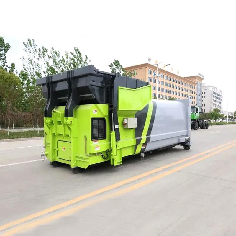 20cbm mobile compressed garbage station hook up garbage trucks