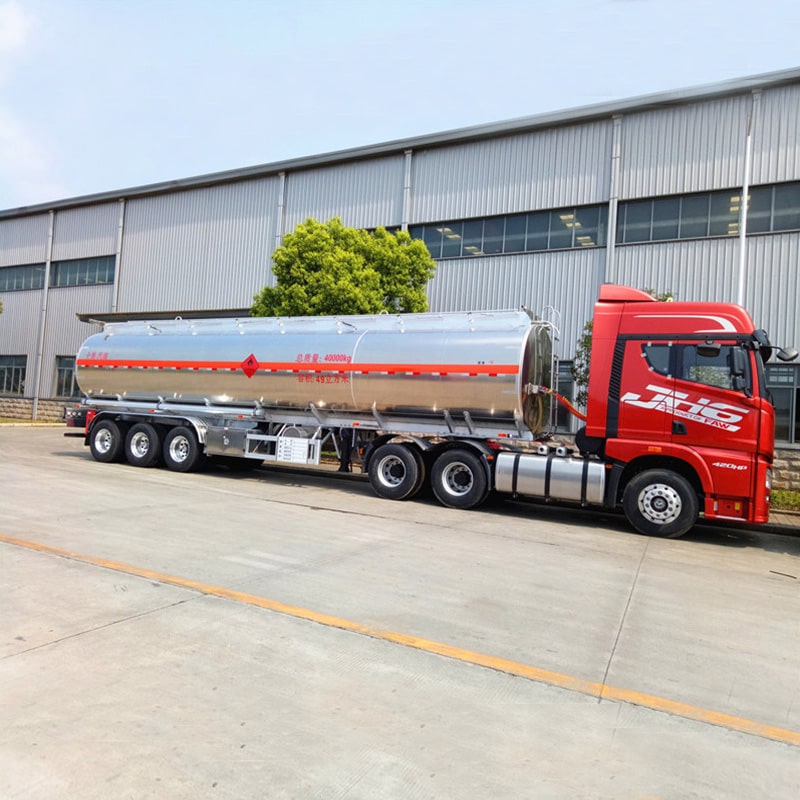 3 Axles 49000L Crude Oil Gasoline Petrol Tanker Semi Trailer