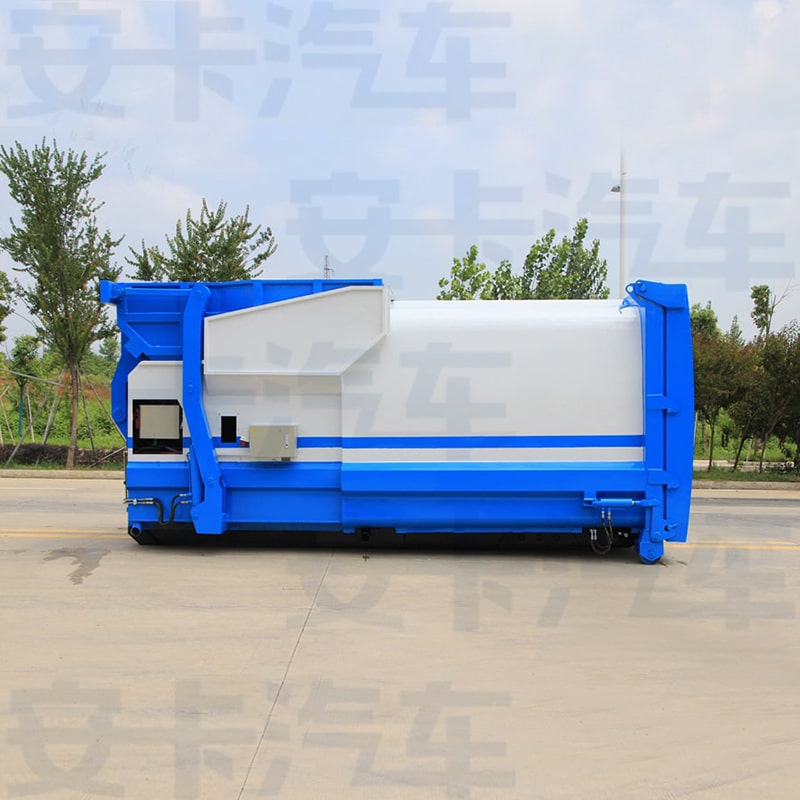 10 cbm cummins engine detachable garbage truck