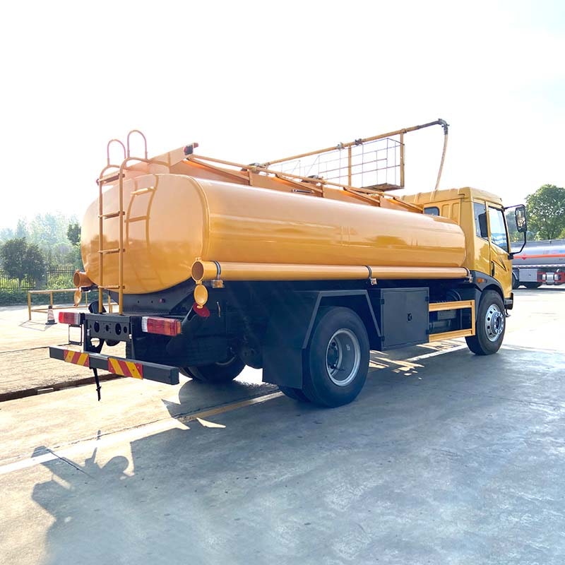FAW 4x2 aluminum 12000 liters fuel tank truck
