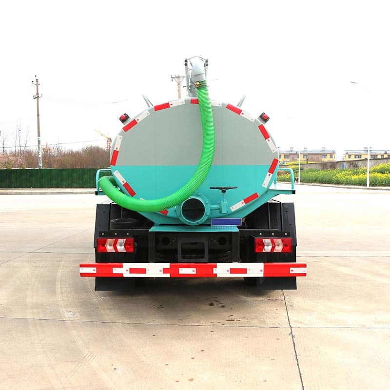 FAW 5000L manual vacuum pump fecal suction truck
