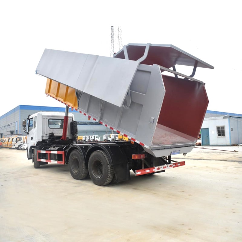 Dongfeng 6*4 docking refuse collector garbage truck