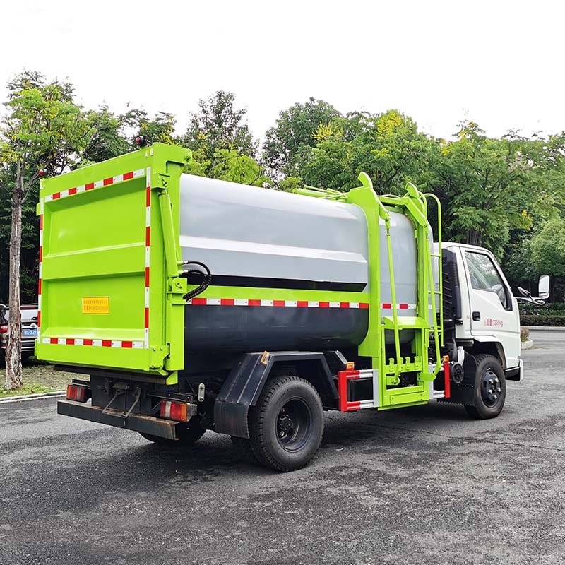 JMC 5 cbm side load compactor garbage truck
