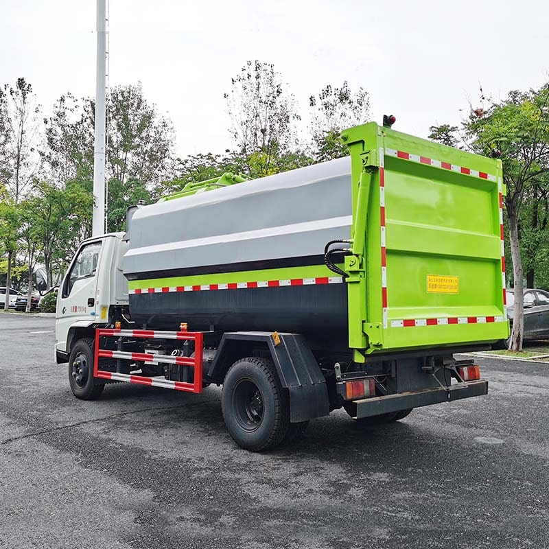 JMC 5 cbm side load compactor garbage truck
