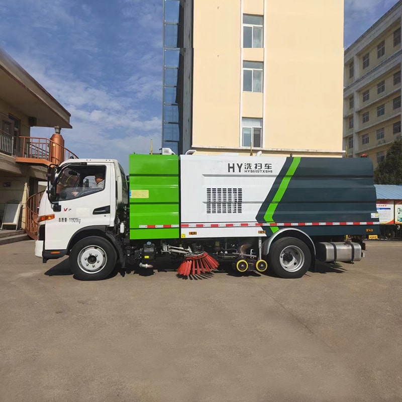 JAC 4*2 4 cbm stainless steel street road sweeper truck