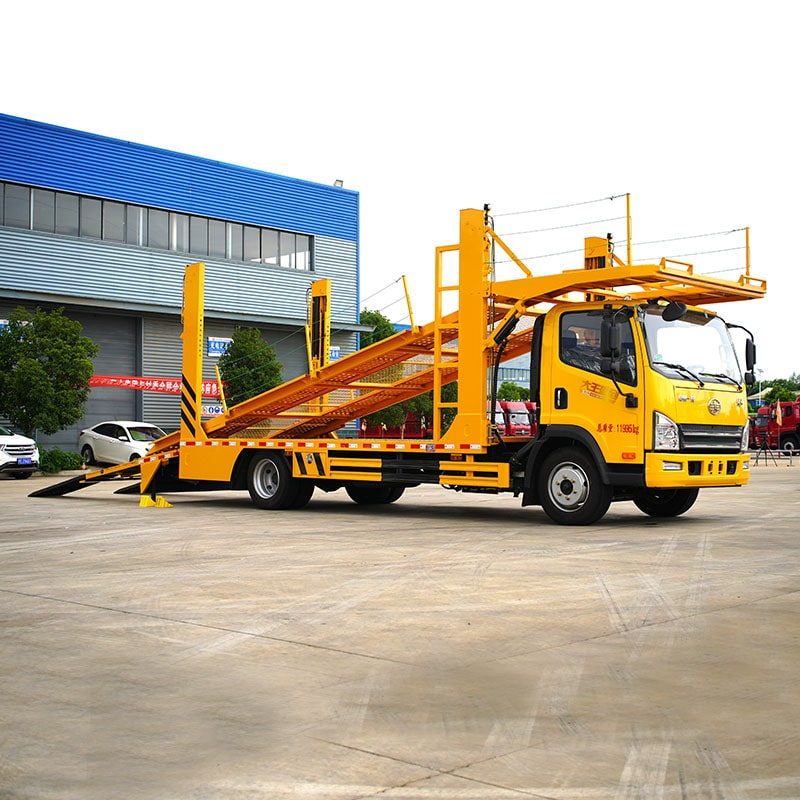 FAW 4*2 carrying 4 car suv hauler transporte truck