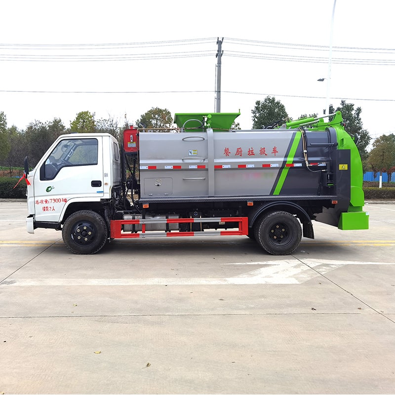 JMC 6m3 carbon steel kitchen garbage truck