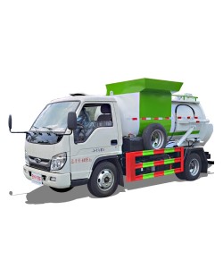 China Foton 4*2 4 cbm kitchen garbage truck